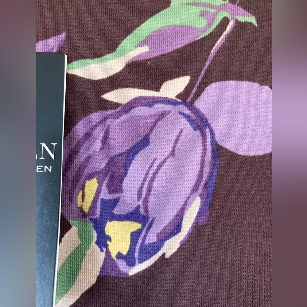 Lauren Ralph Lauren Floral Cotton Long-Sleeve Tee‎ XS - Picture 2 of 9